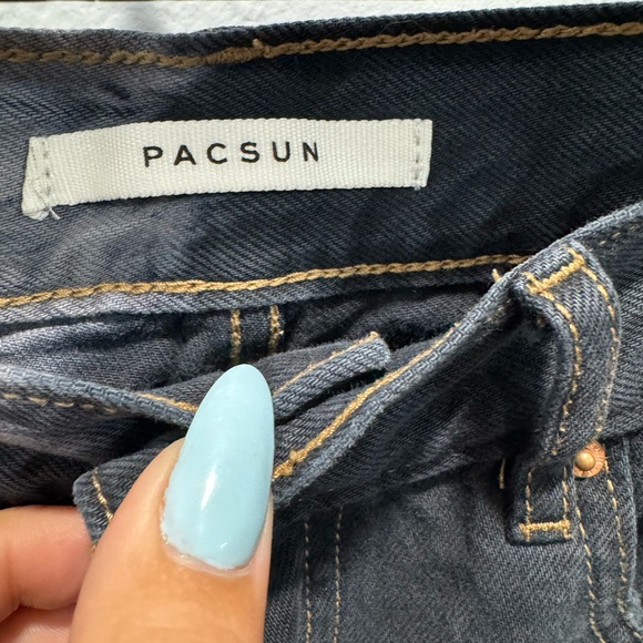 Sold Out PacSun Eco Two-Tone Tie Dye Ultra High Waisted Slim Fit Jeans - Picture 7 of 9